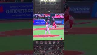 Jo Adell Leaps into the Stands to Rob JP Crawford of a Home Run! #joadell