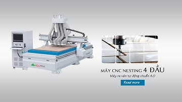HOLZTEK. MÁY CNC ROUTER 4 ĐẦU | CNC GIA CÔNG VÁN | R1325-R4