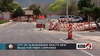City of Albuquerque implements new rules for fiber optic construction