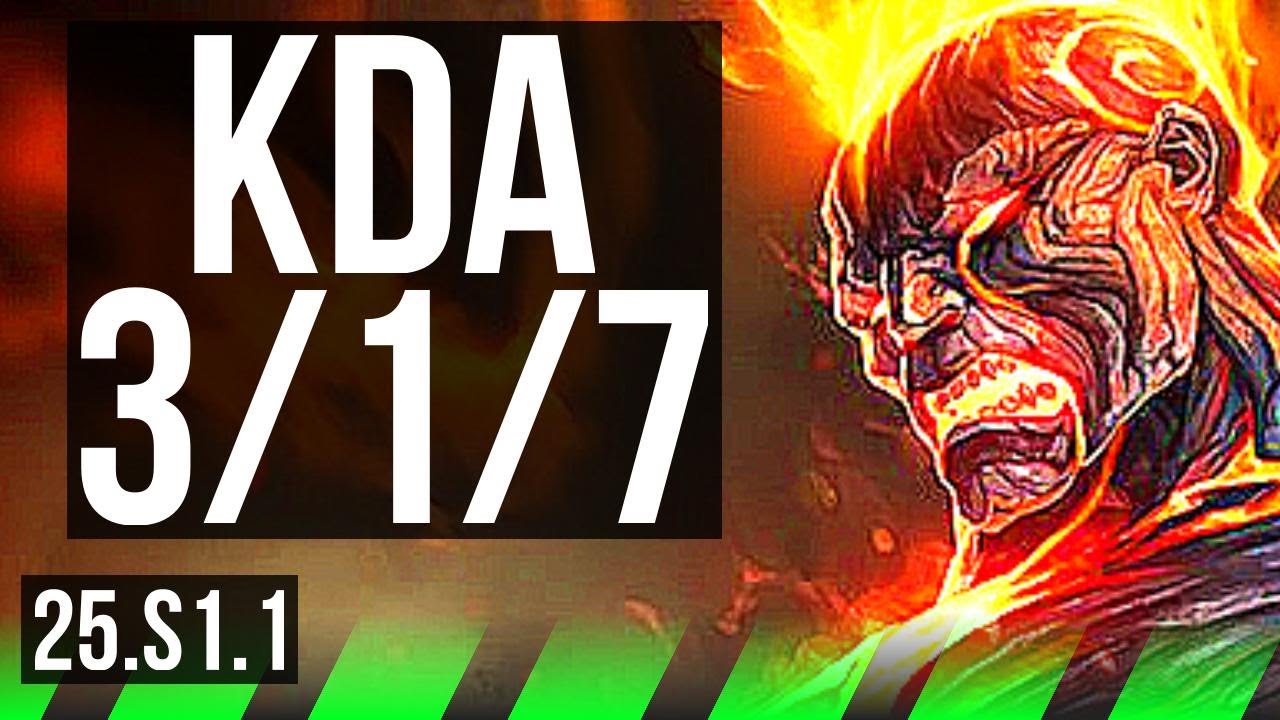 BRAND vs LEE SIN (JGL) | 3/1/7 | KR Master | 25.S1.1