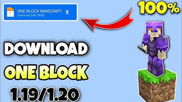 Download & Install One Block Survival Map in Minecraft 1.19/1.20 | MCPE & JAVA