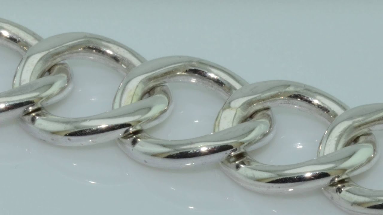 Handmade bracelet chain gourmette silver