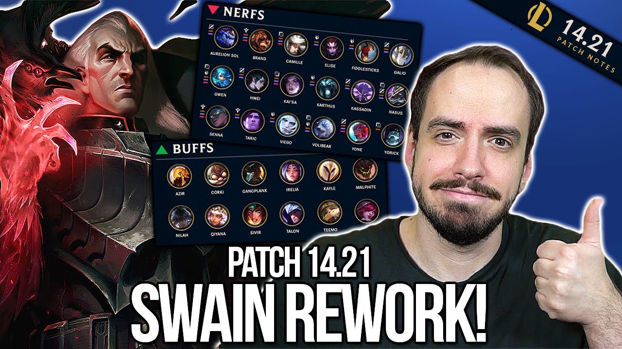 Über 30 Champion Änderungen UND Swain REWORK! | Patch Notes 14.21 ...