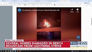 Massive fire destroys Beech Mountain homes