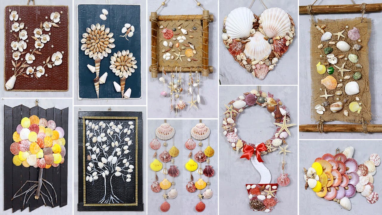Pick up Seashell from the sea ! 10 Seashell Wall Hanging Craft Ideas 