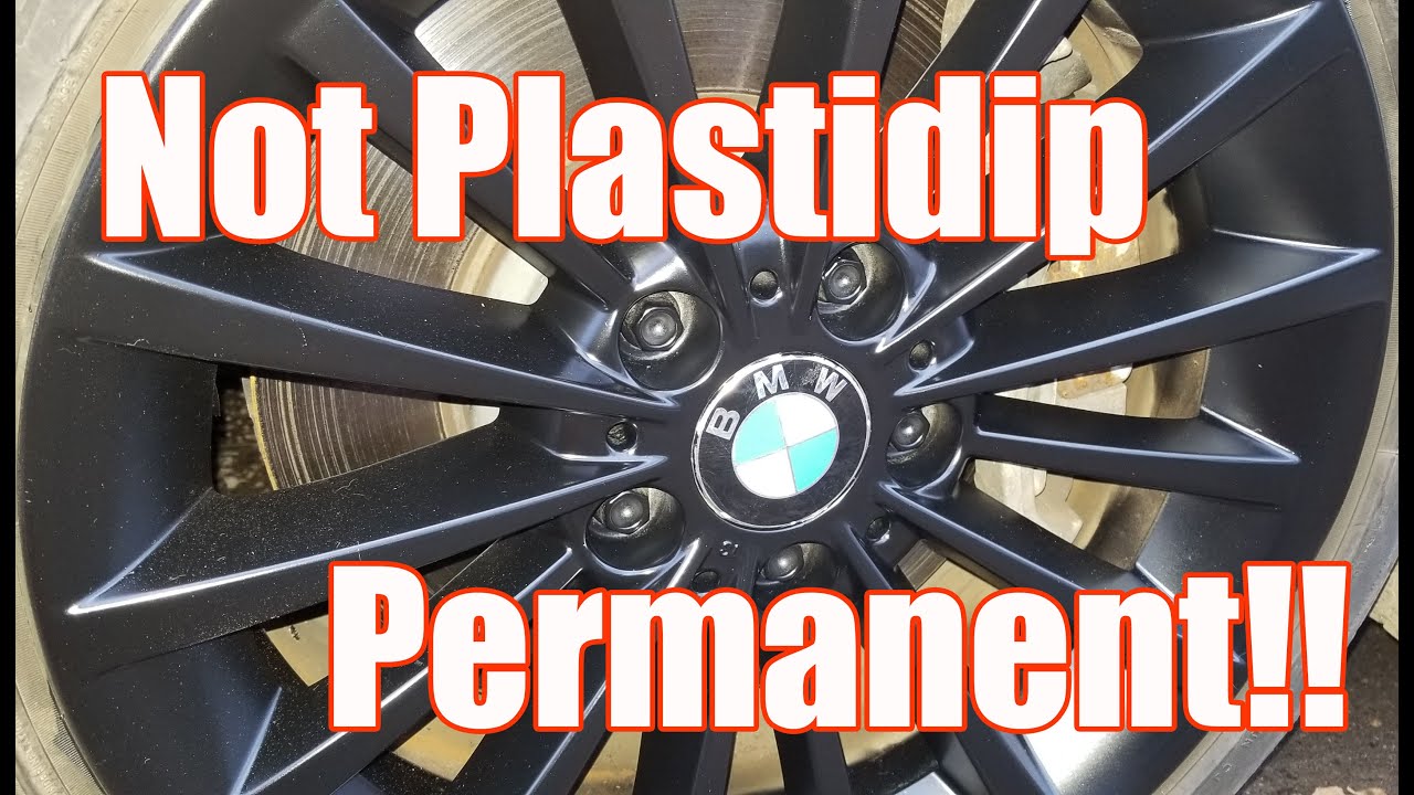 How to paint wheels without removing them VHT Wheel Paint YouTube