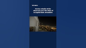 Iranian missile projectiles observed over the skies of occupied East Jerusalem