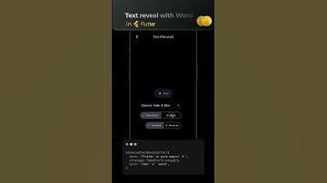 ✨ Create nice Text Animations in Flutter | Blur Fade Effect