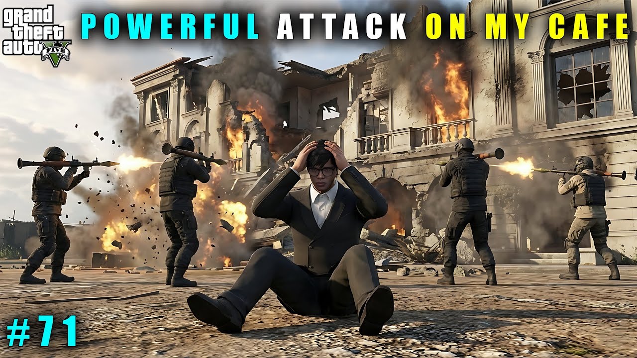 GTA 5 : DON'S SON POWERFUL ATTACK ON MY CAFE || GAMEPLAY #71
