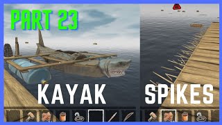 How to make Kayak & Spikes? | Part:23 – Survival and Craft : Crafting in the Ocean Mobile screenshot 2