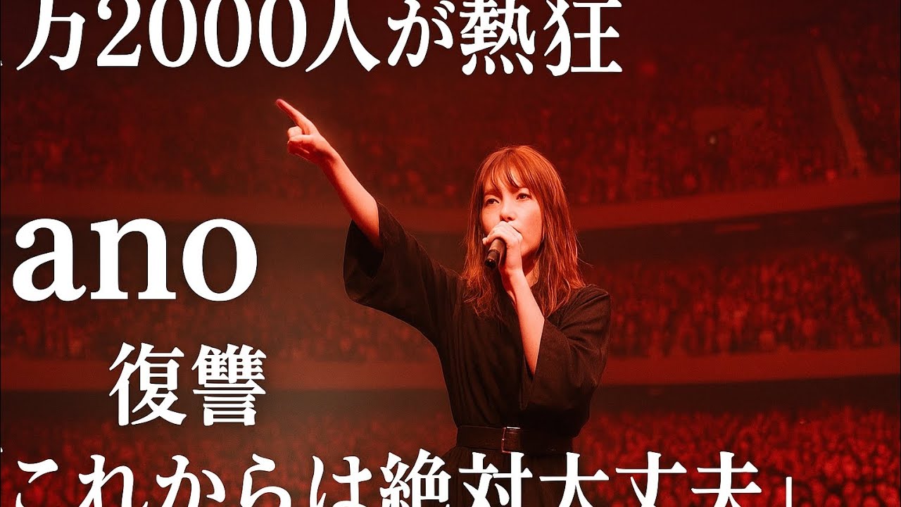  ano、日本武道館ライブレポート｜1万2000人を魅了「これからは絶対大丈夫」と誓った夜