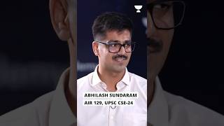Abhilash Sundaram Air 129 In Upsc Cse 2024  Upsc Topper