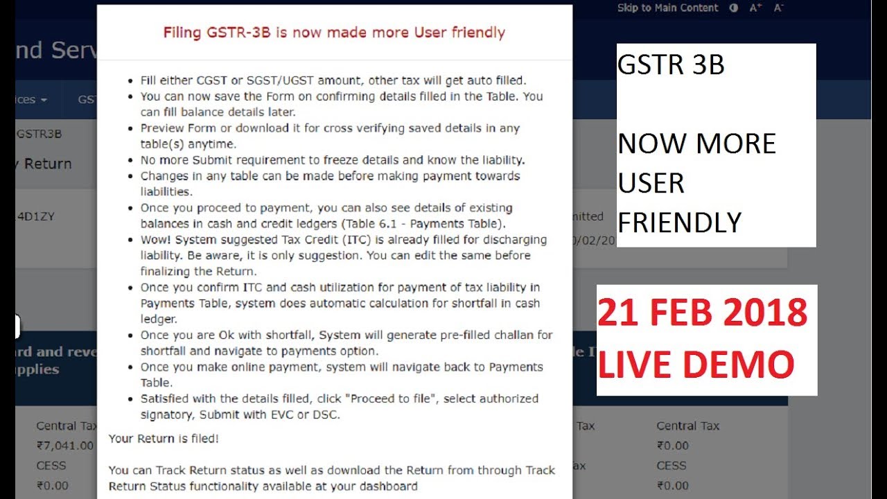 GSTR 3B NOW MORE USER FRIENDLY || SUBMIT BUTTON DELETED || LINK2NG
