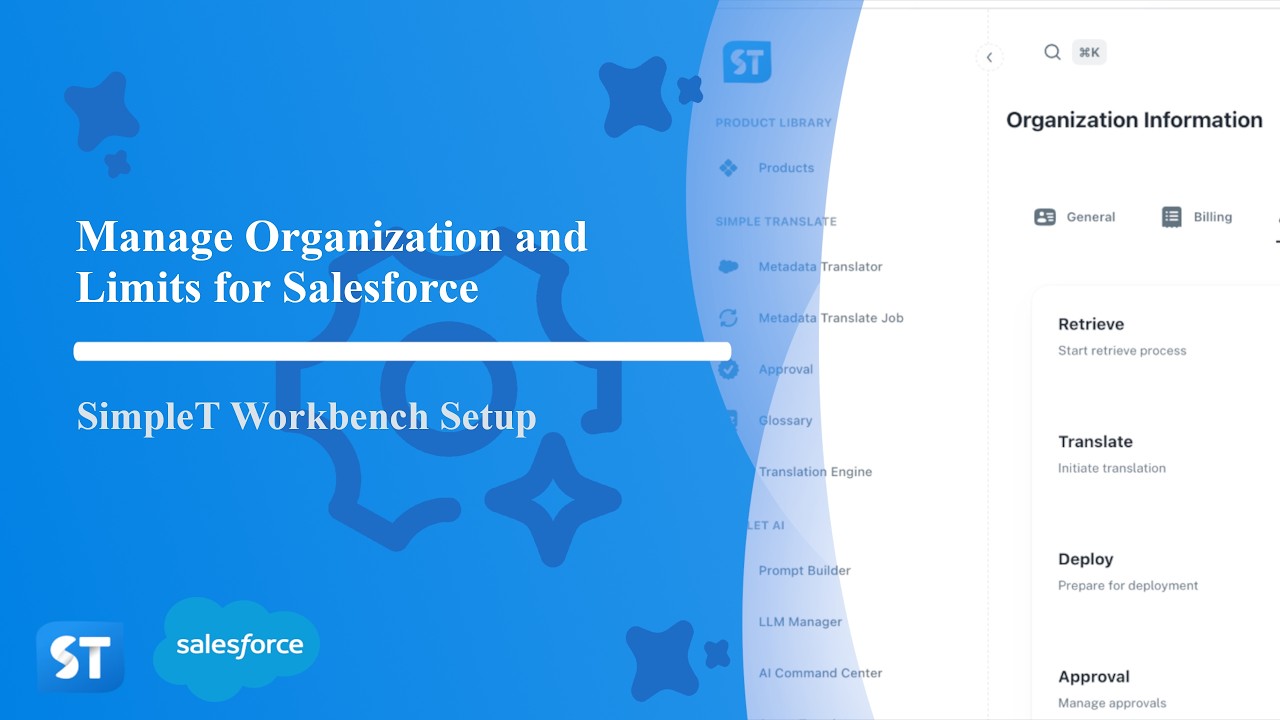 6) Manage Organization and Limits for Salesforce I SimpleT Workbench ...