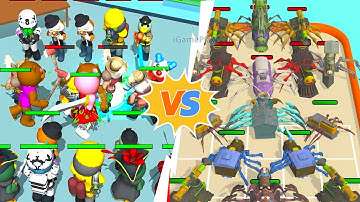 Rainbow Piggy End Chapter Vs Merge Spider Train Choo Choo ⭐ Merge Simulator Battles