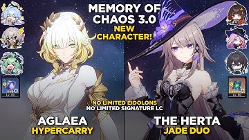 NEW E0 Aglaea & E0 The Herta | Memory of Chaos 3.0 Stage 12 | Honkai: Star Rail