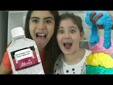 Testei a NOVA COLA MÁGICA que SE TRANSFORMA EM FOAM SLIME que não utiliza BOLINHAS DE ISOPOR