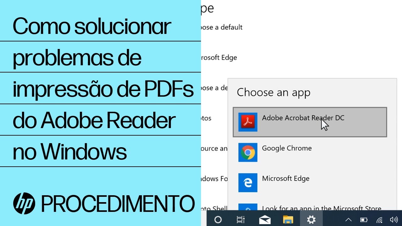Como Solucionar Problemas De Impressao De Pdfs Do Adobe Reader No Windows Impressoras Hp Hp Youtube