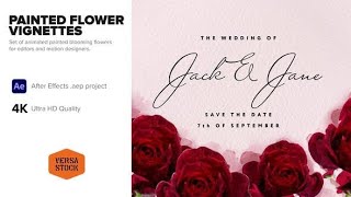 After Effects Template: Painted Floral Vignettes