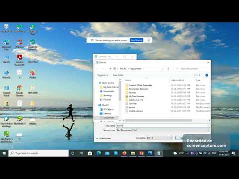 Creating a  csv file