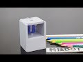 How to Make a Pencil Sharpener Machine at home DIY微型电动铅笔刀 自制转笔刀教学