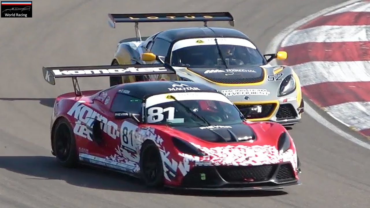 Lotus Exige V6 Cup R FLAT OUT On The TRACK ! Very LOUD V6 Sound ! Dijon Motors Cup 2023