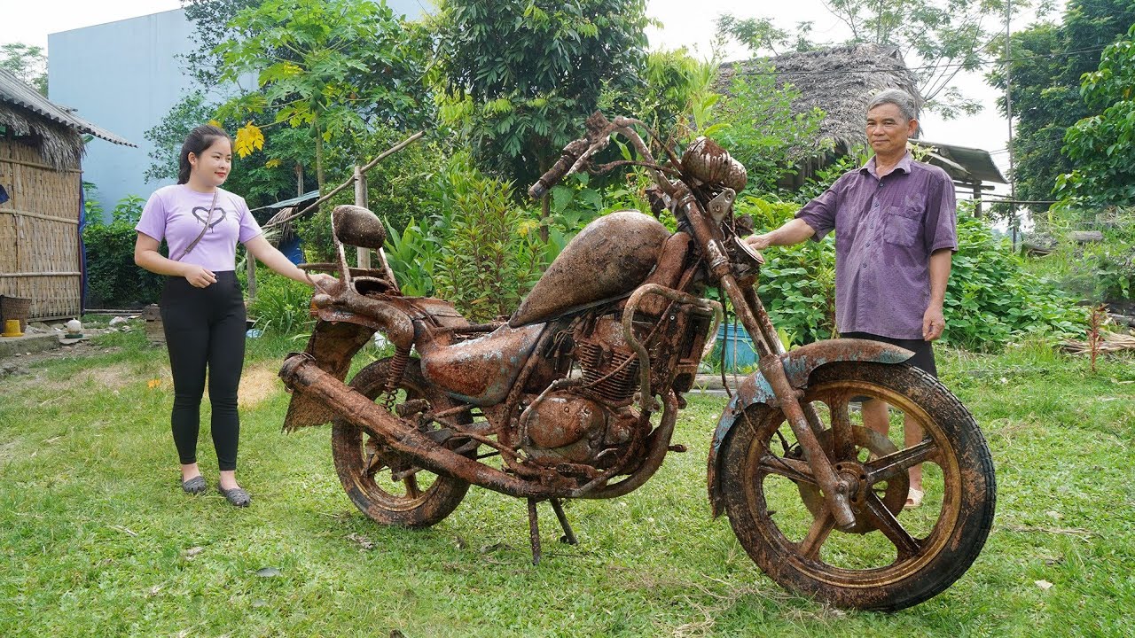 1996 CHOPPER HYOSUNG CRUISE 125, How Can I Restores 30 Year Old Rusty Vintage Motorcycle
