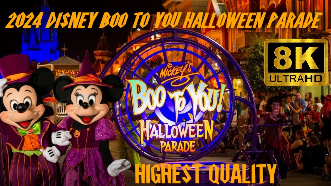 Mickey's Boo To You Halloween Parade 2024 in 8k..Its like being right on Mainstreet front row