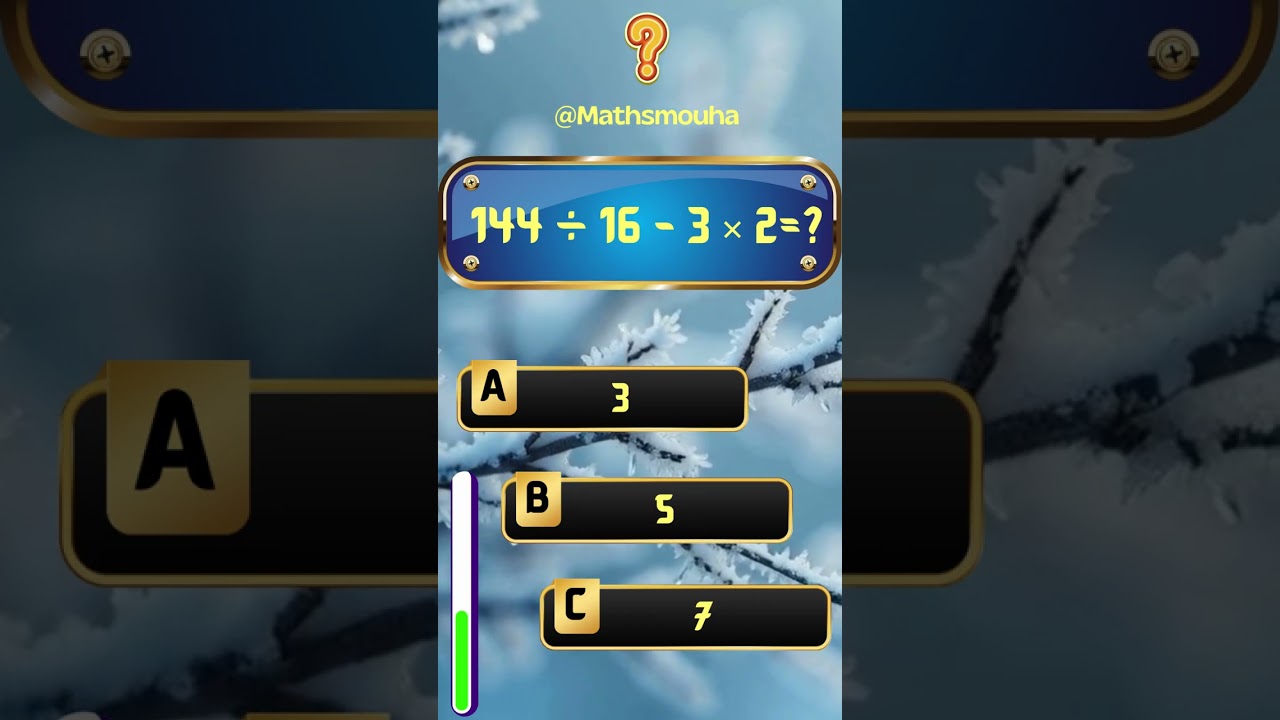 Fun Math Quiz for All Ages 🎯 | Brain Teaser 