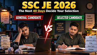 SSC JE 2026: 40 Days Daily Study Plan | SSC JE 40 Days Planning | SSC JE 2026 Preparation #sscje