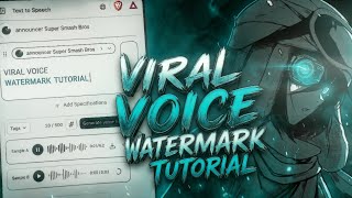 How to Add VIRAL Voice Watermark to Your Edits 🔥 | Tutorial