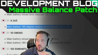 Development Blog - Massive Balance Patch