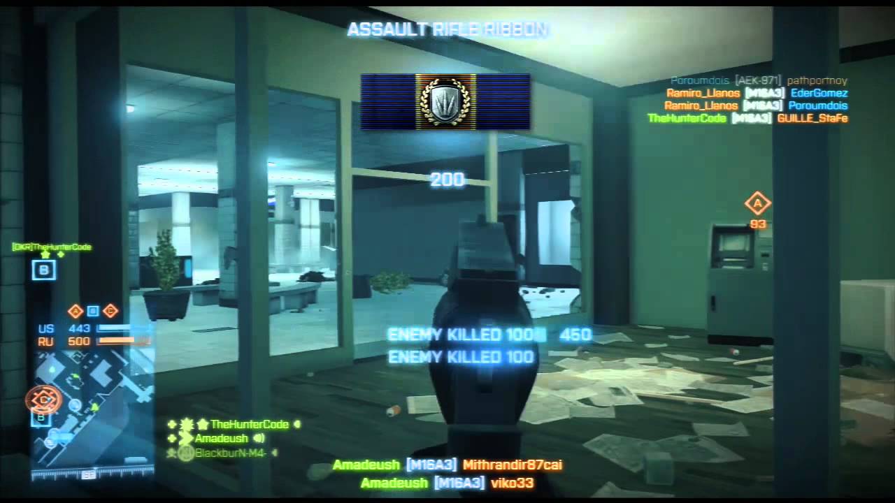 Battlefield 3 PS3 Clan War Operation Metro DKR vs ARG