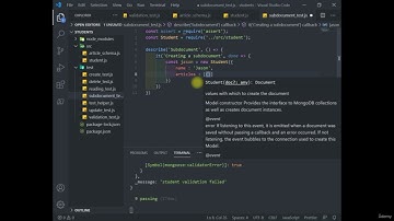 30 MongoDB Test with Subdocuments - Handling relational data in MongoDB, mongoose, NoSQL Course