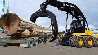 Dangerous Fastest Fails Logging Wood Truck Operator, Heavy Equipment Crazy Machines Fails Working