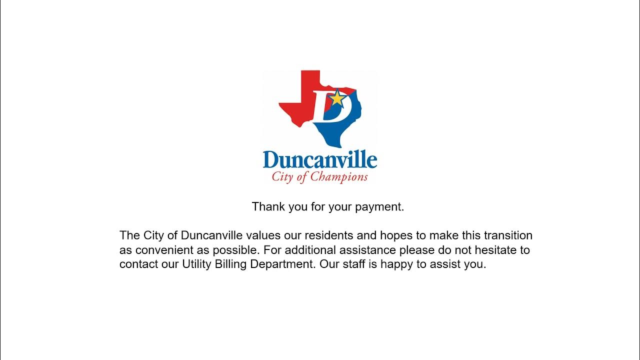 Duncanville Water Utilities Bill Pay