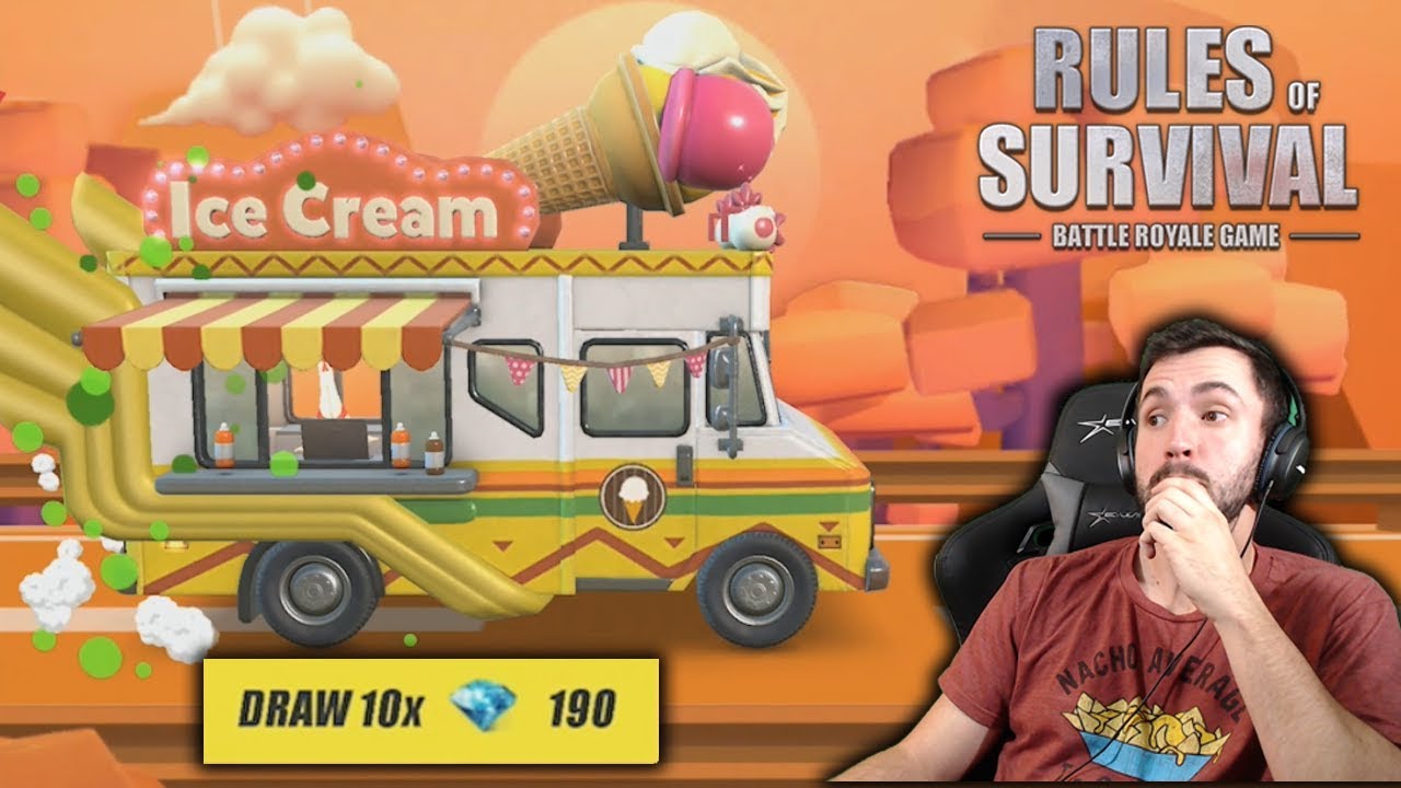HUGE SUPREME SUPPLY OPENING FOR NEW ICE CREAM TRUCK! (Rules of Survival)