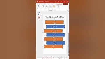 PowerPoint #Short: Align Objects Evenly Vertically and Horizontally with Just Two Clicks!