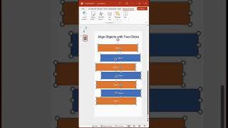 PowerPoint #Short: Align Objects Evenly Vertically and Horizontally with Just Two Clicks!