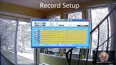 Skyview Security DVR Tutorial 2 of 6: The Record Menu