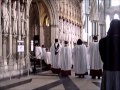 York MInster Procession, Recession and organ