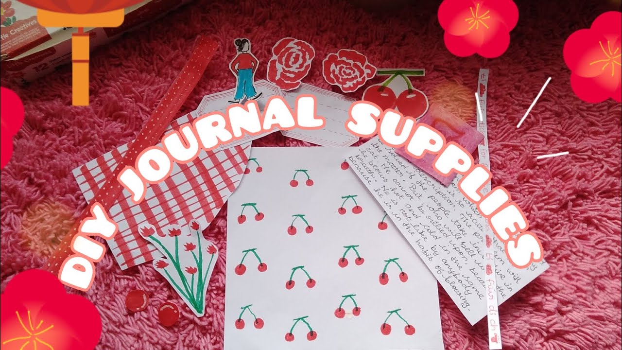 [💸Paper Diy 💸] 🍒 Diy Journal Supplies 🍒| #KarunyaaArtandCraft - YouTube