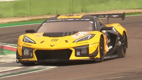Corvette Z06 LMGT3.R Testing at Imola Circuit- Pure V8 Sound in Action!