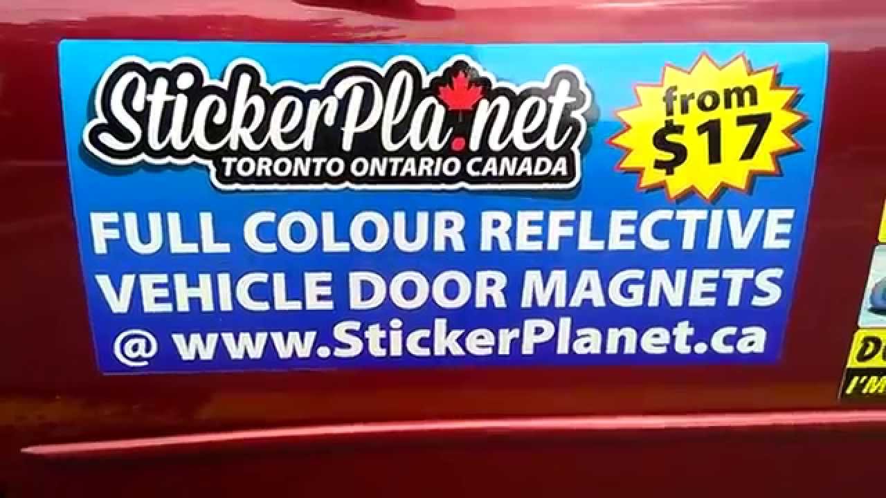 Custom Full Color Reflective Vehicle Door YouTube