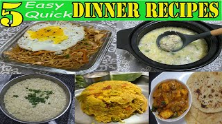 5 வகயான சுலபமான டின்னர் ரெசிபீஸ் | EASY FAST &amp; SIMPLE  DINNER RECIPES | JAPANESE| ITALAIAN| INDIAN