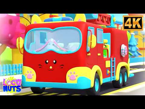 Wheels on the Firetruck | Fire Truck Song for Kids & Toddlers