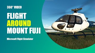 360° video. Flight around Mount Fuji | Airbus  H125 | Microsoft Flight Simulator 2020 by Around the world. 360 video 808 views 2 years ago 2 minutes, 5 seconds