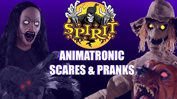 Spirit Halloween Animatronic Scares and pranks FULL 2020 compilation