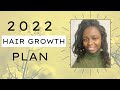 Grow Your 4C Hair to Waist Length | 2022 Hair Growth Plan