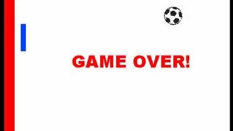 An example of the PONG game